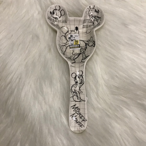Disney Mickey Mouse Ceramic Spoon Rest Sketch Book Brand New! Disney Mickey Mouse Ceramic Spoon Rest Sketch Book Brand New!